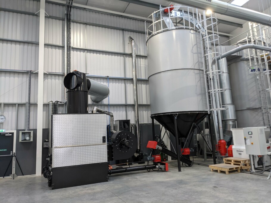 biomass boiler installation