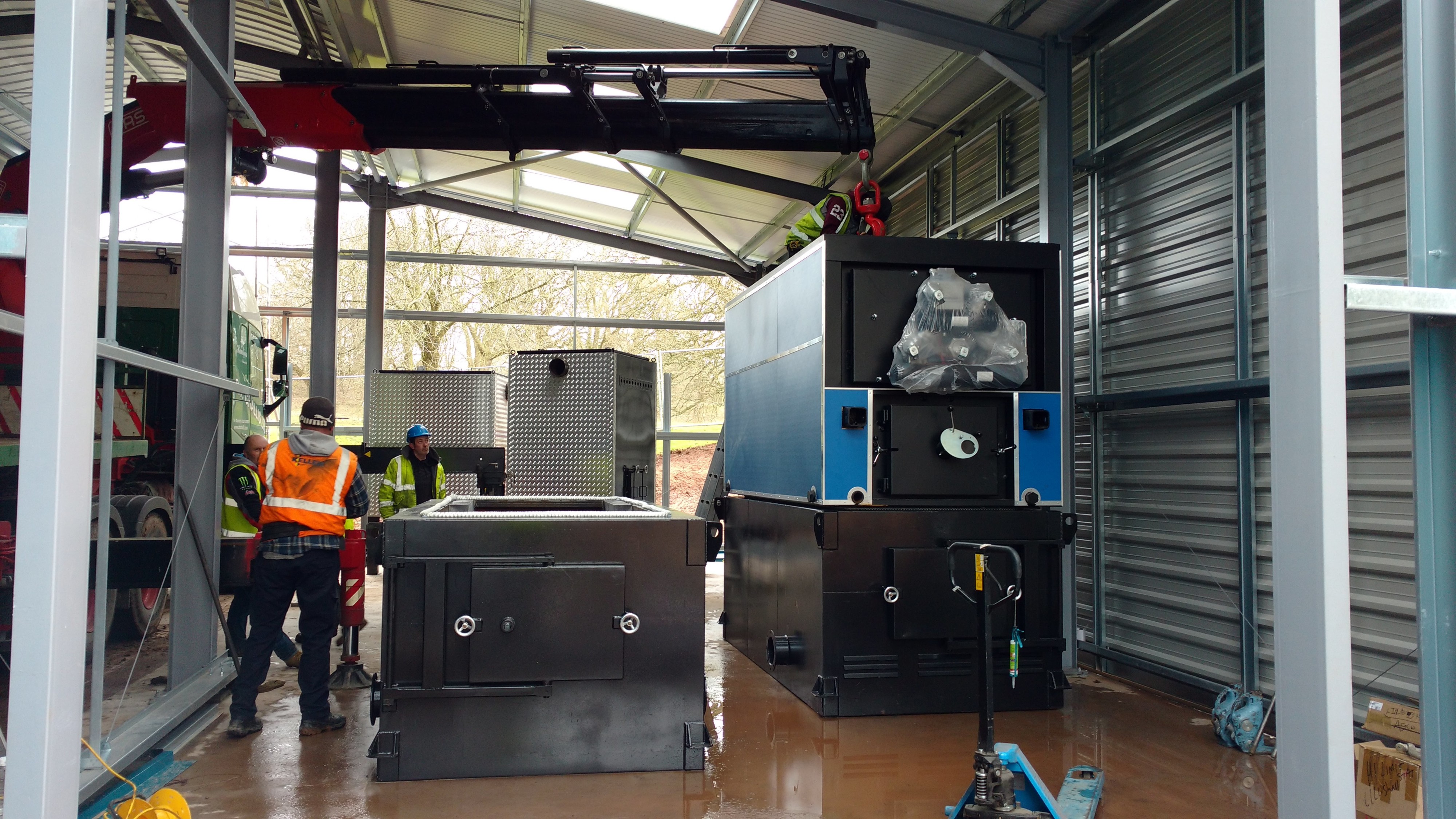 wood chip boiler