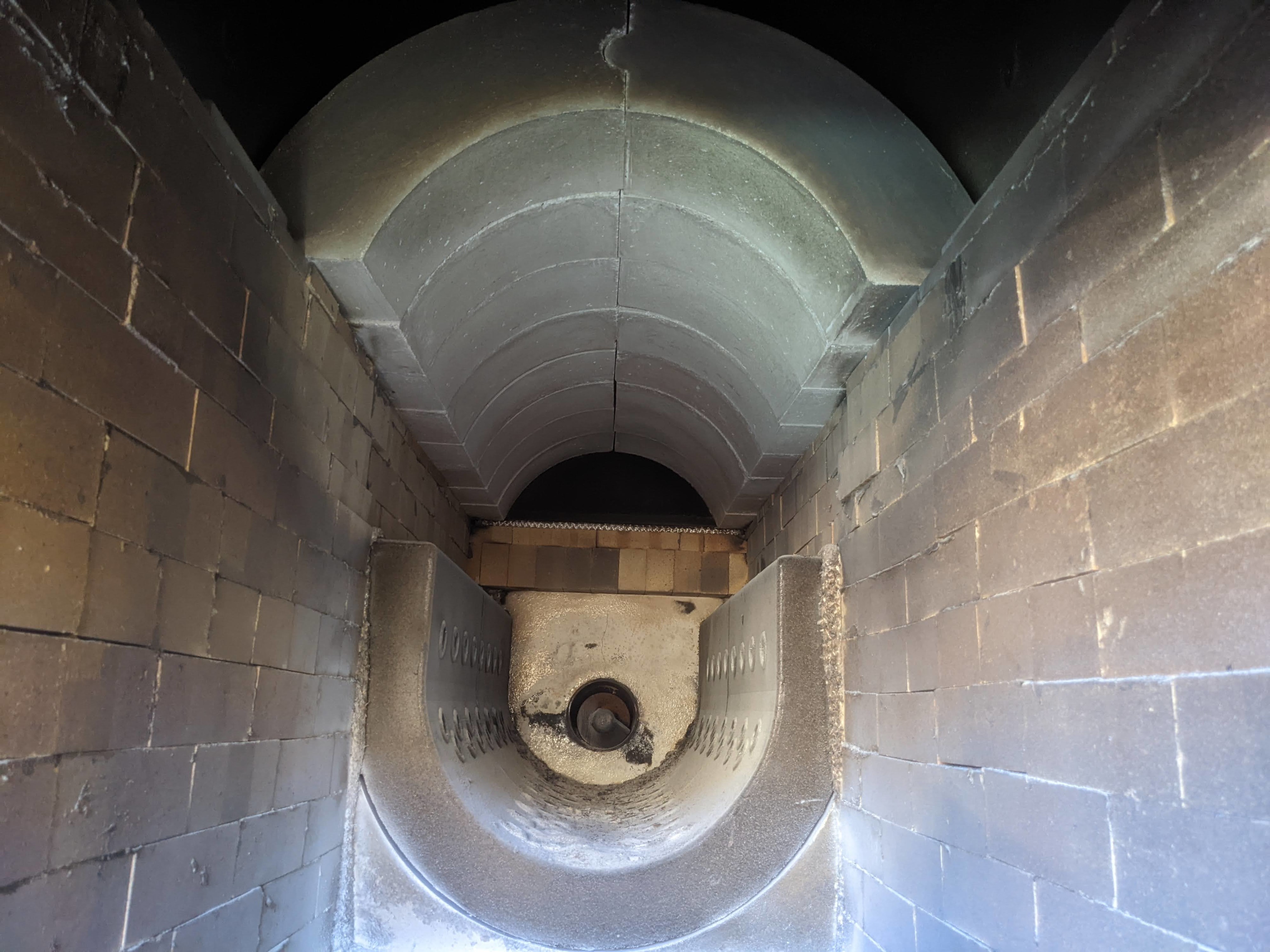 Water cooled retort for Ranheat M15 Industrial Biomass Boiler. Photo shows the water jacket that the material burns on.